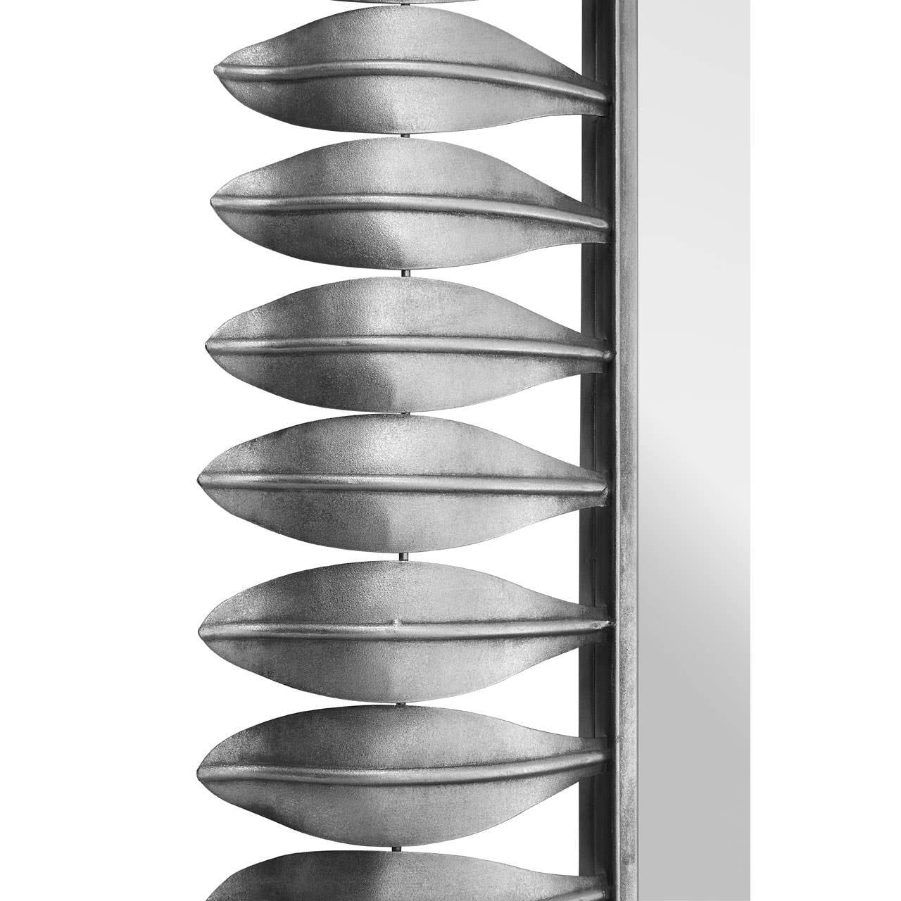 Merlin Silver Leaf Frame Wall Mirror - Image 4