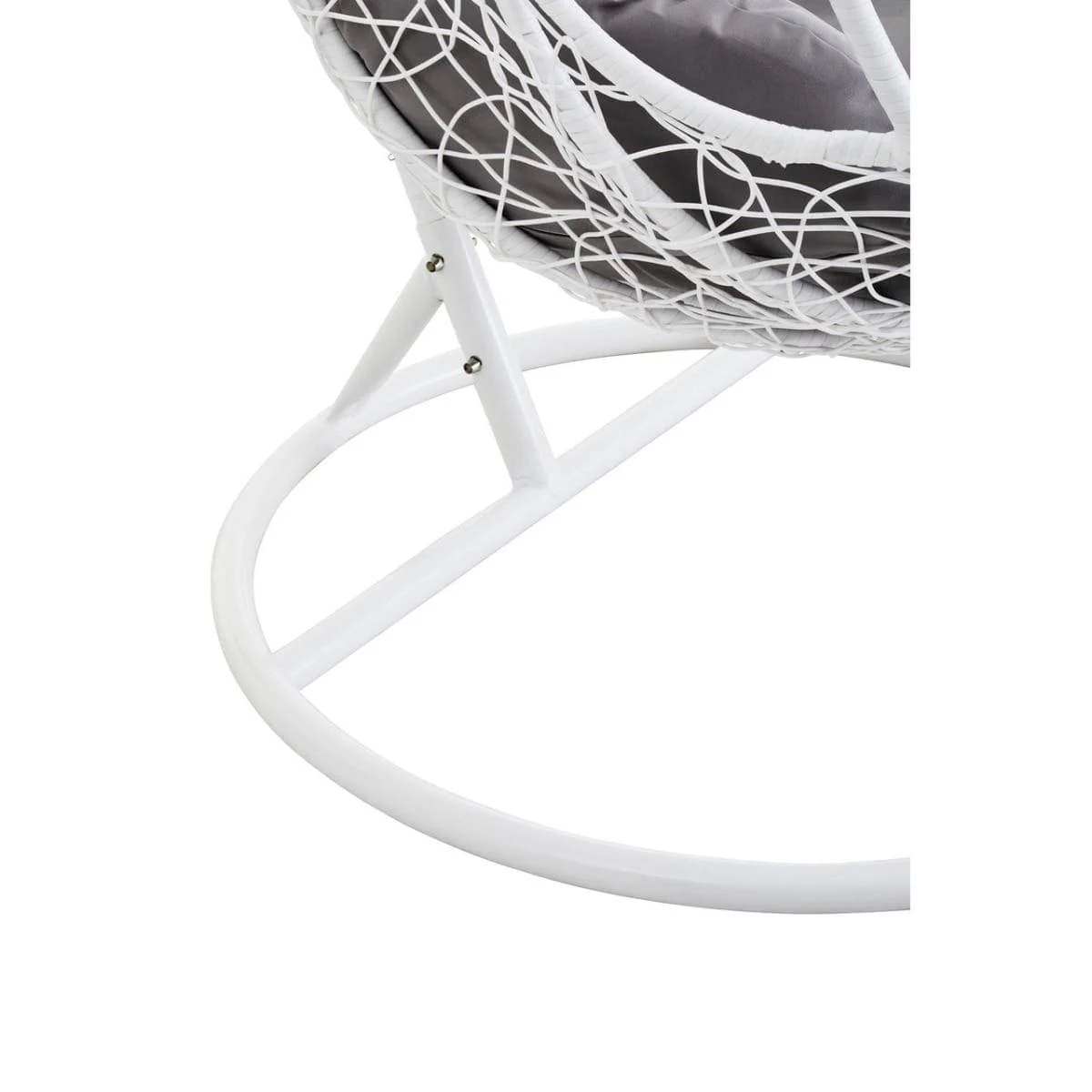 Messi Cut Out Sides White Hanging Chair - Image 9