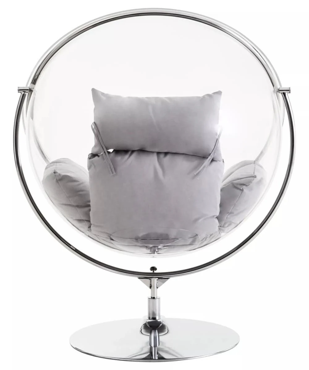 Messi Hanging Chair With Grey Cushions - Image 4