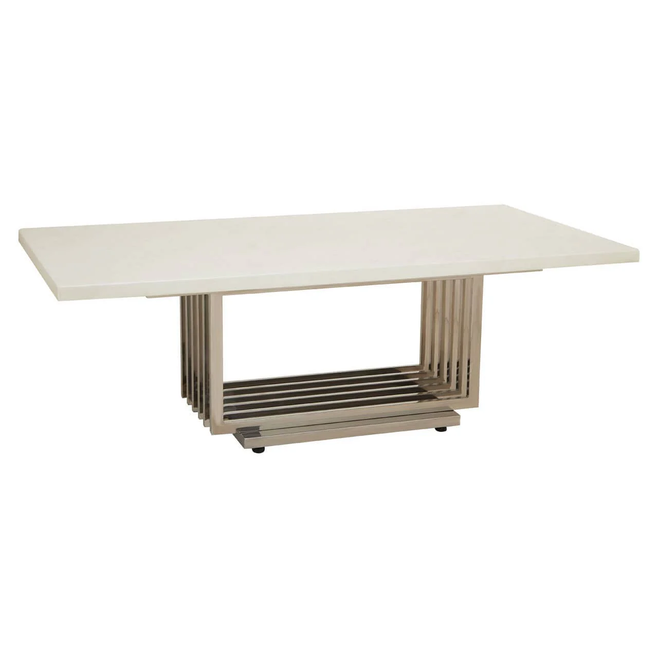 Moda White Marble Coffee Table - Image 2