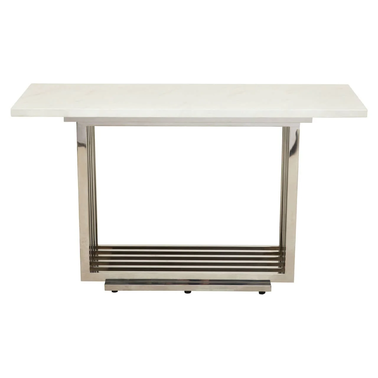 Moda White Marble Console Table - Image 2