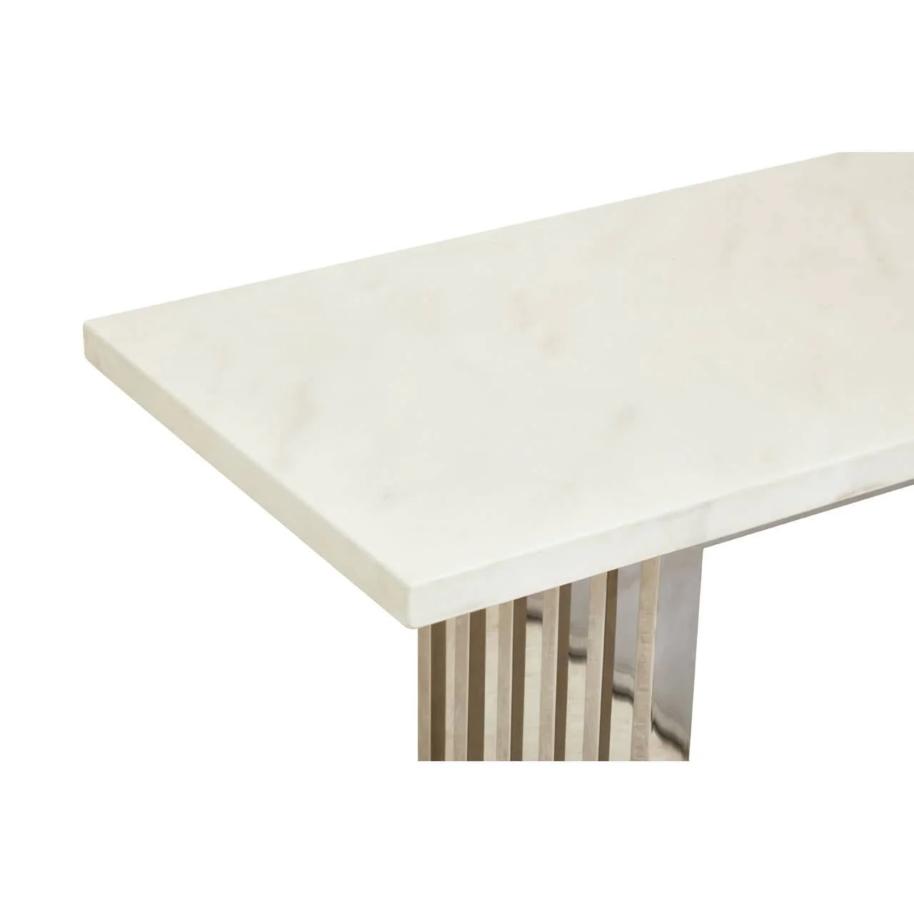 Moda White Marble Console Table - Image 6