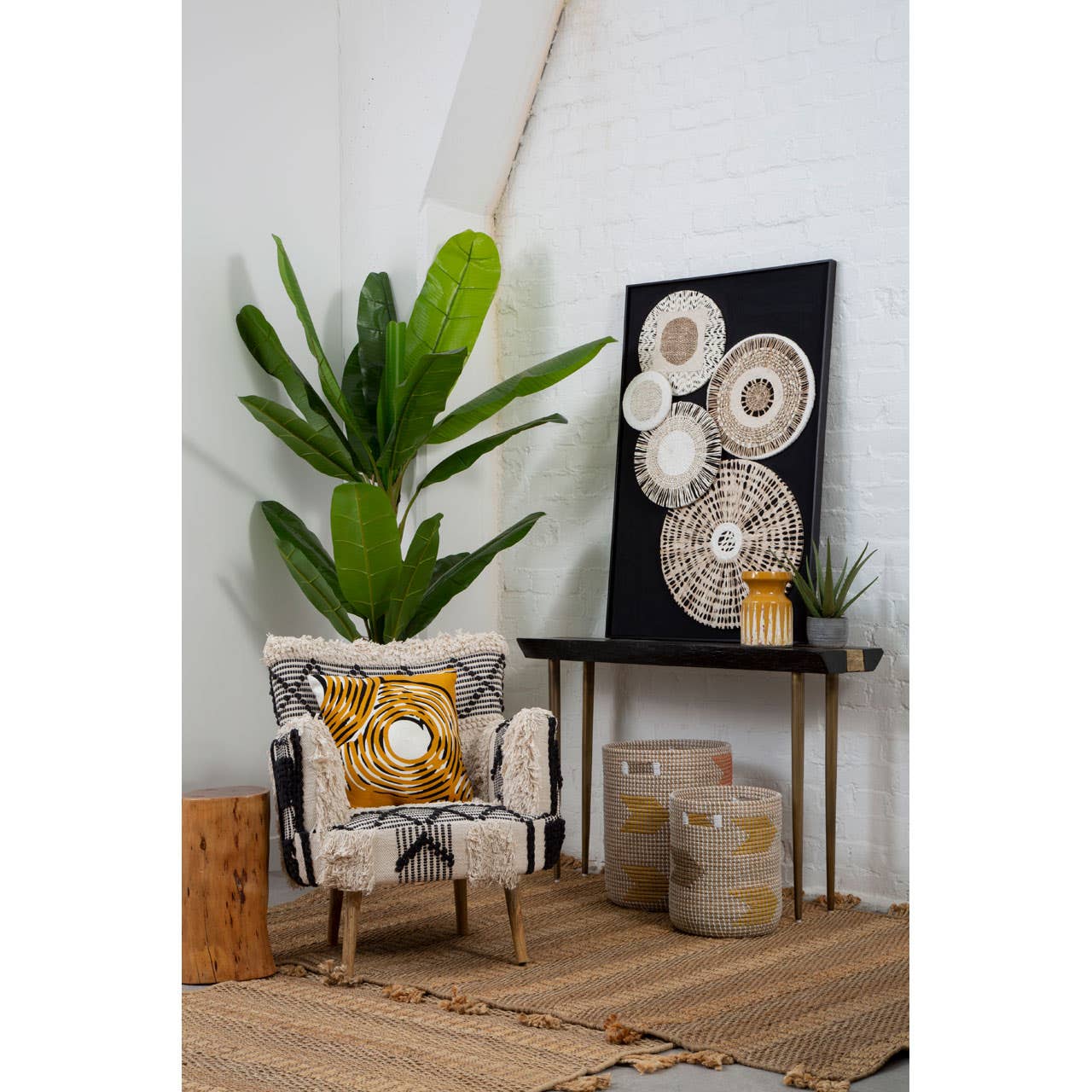 Modello Natural/Black Paper Design Wall Art - Image 4