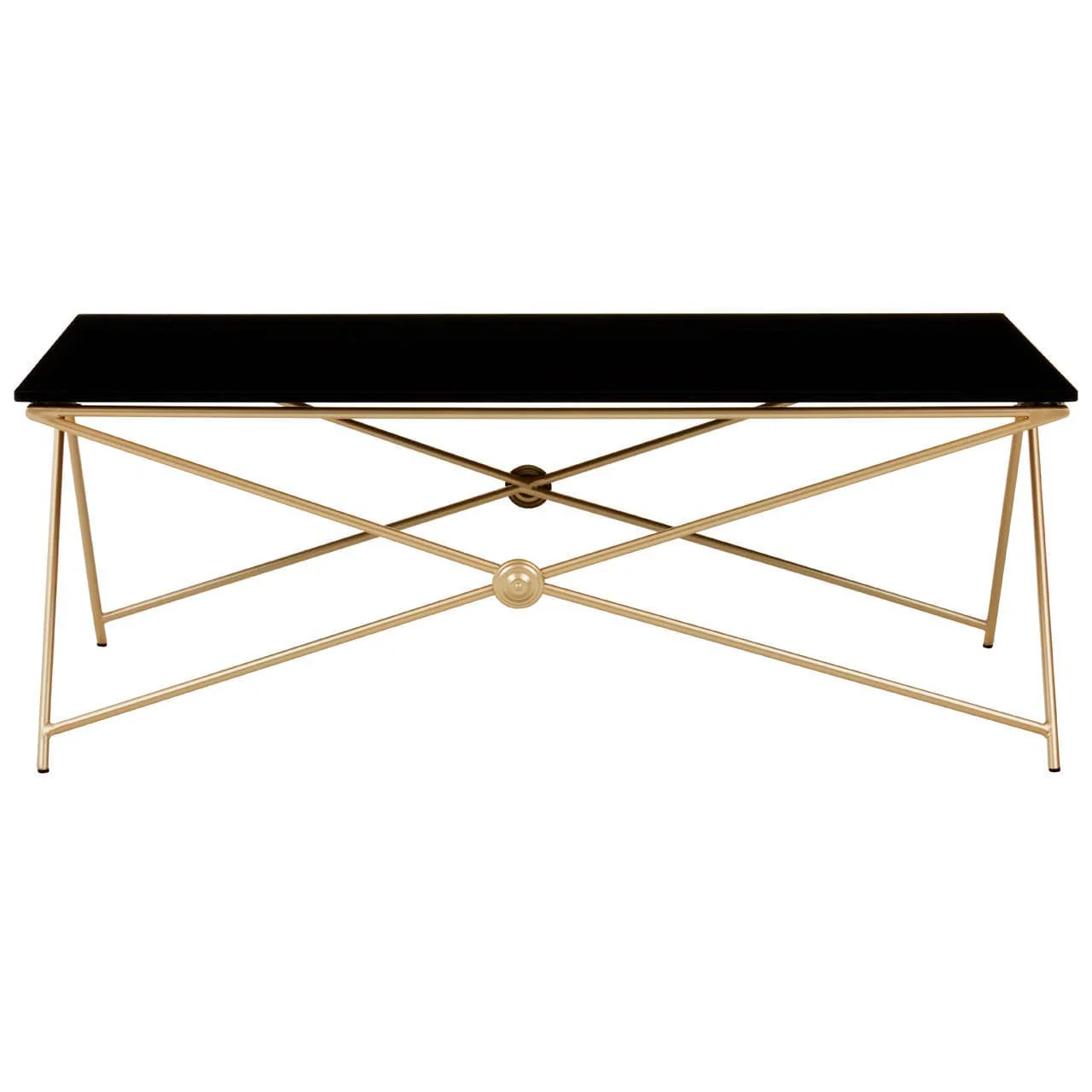 Monroe Gold Finish Coffee Table