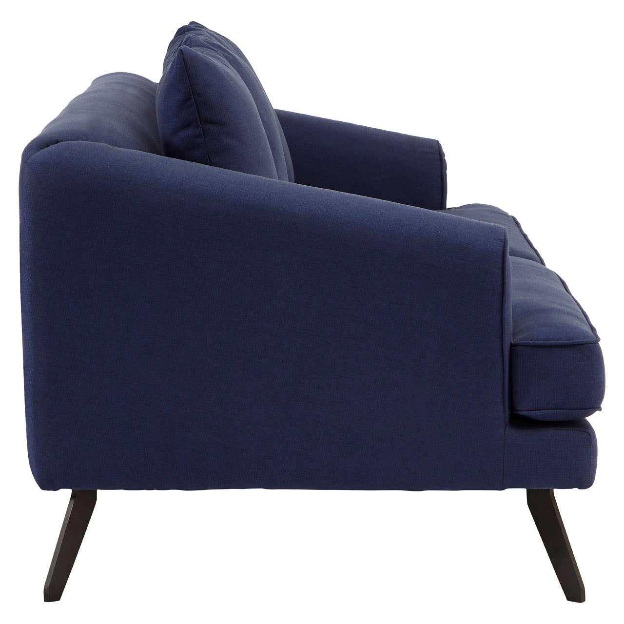 Mylo 3 Seater Navy Fabric Sofa - Image 3