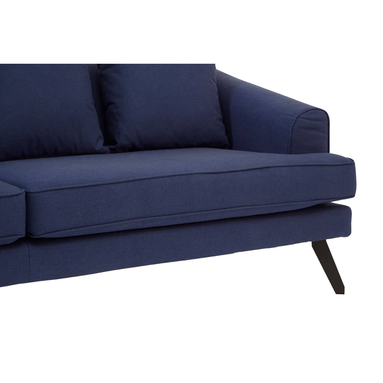 Mylo 3 Seater Navy Fabric Sofa - Image 7