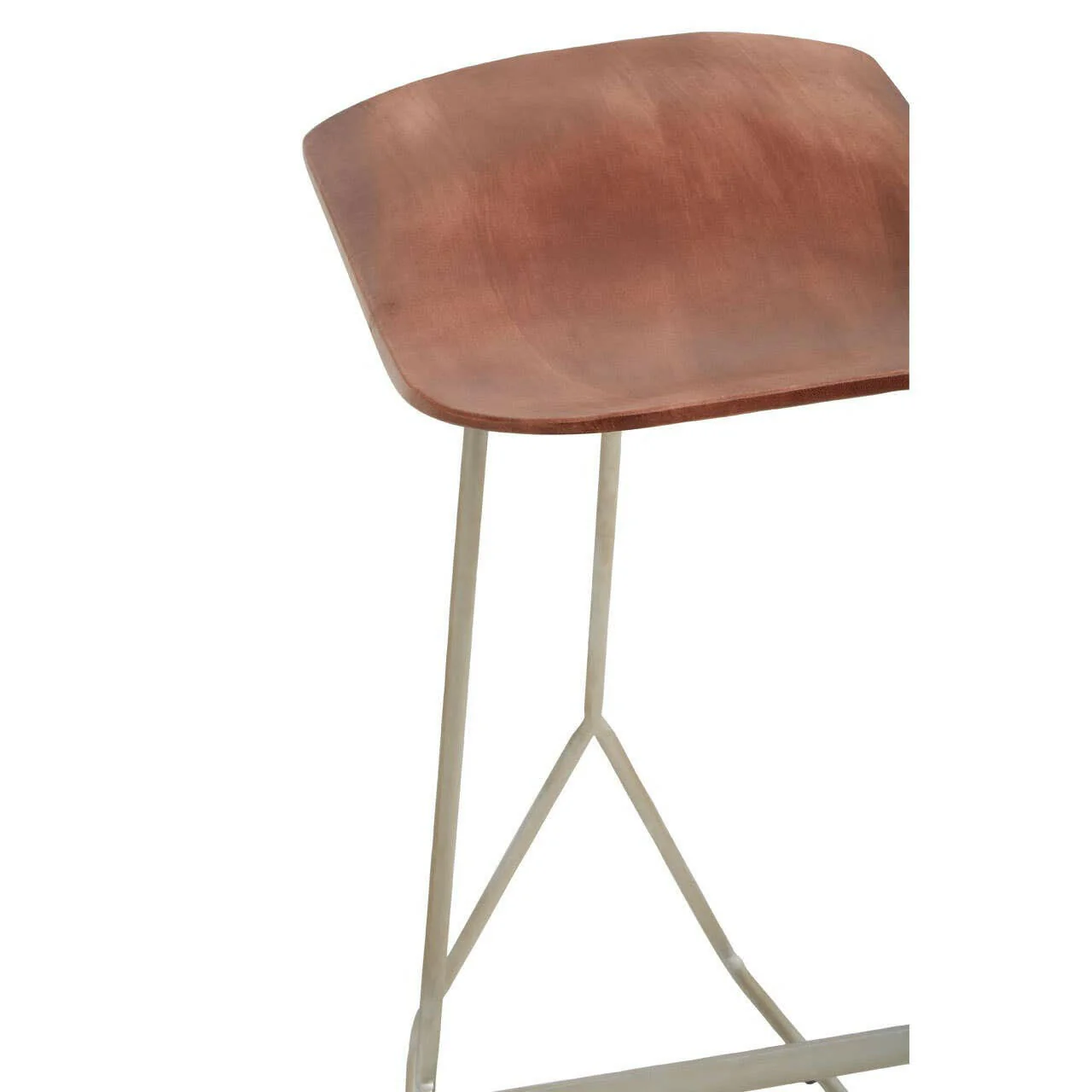 Nandri Antique Silver Frame Bar Stool - Image 6