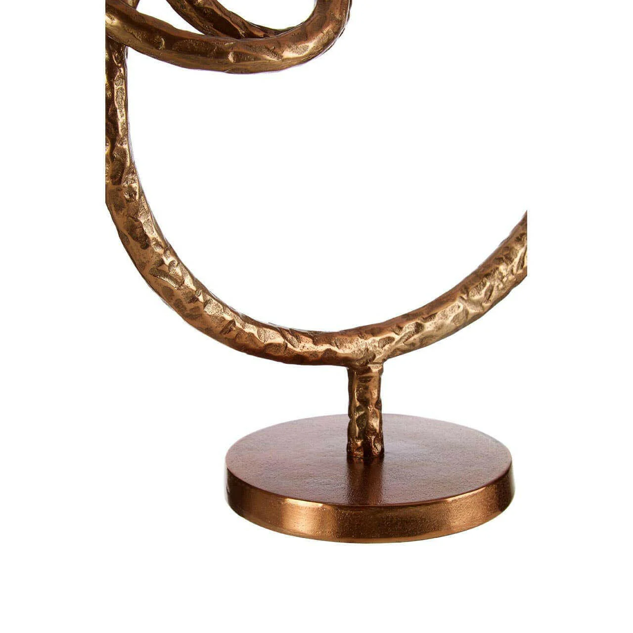 Nexus Round Rough Bronze Sculpture - Image 8