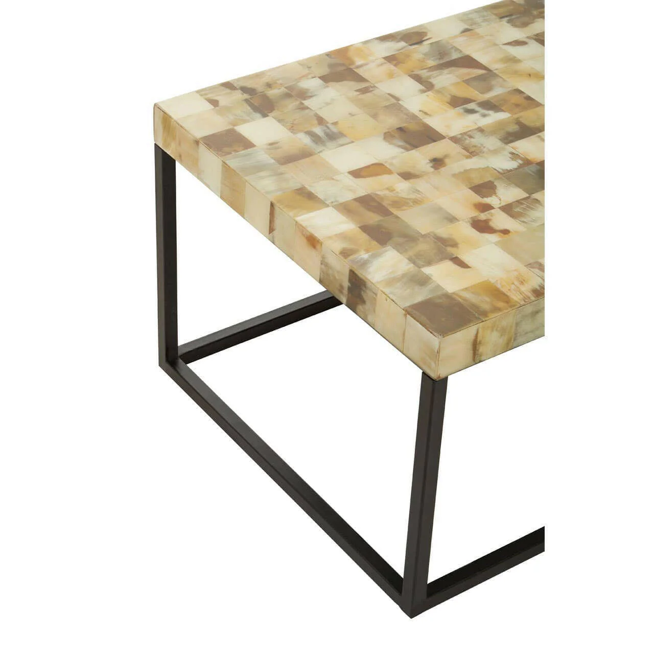 Obra Cream Shell Rectangle Coffee Table - Image 4