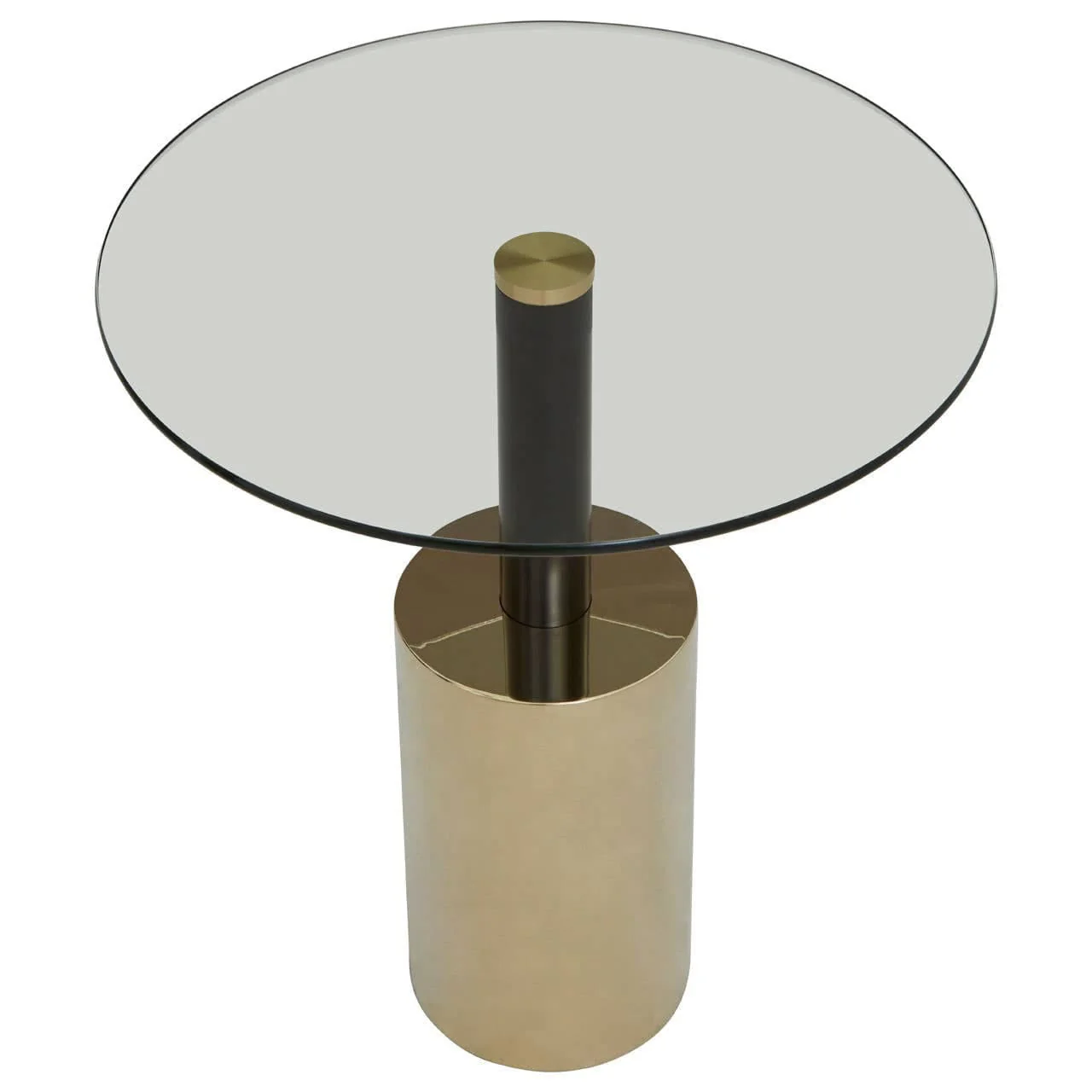 Oria End Table With Warm Metallic Base - Image 4