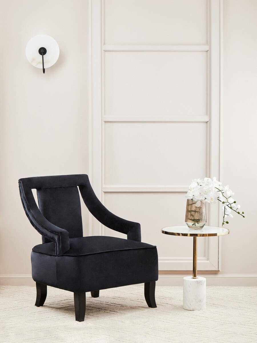 Oria White Marble End Table - Image 4