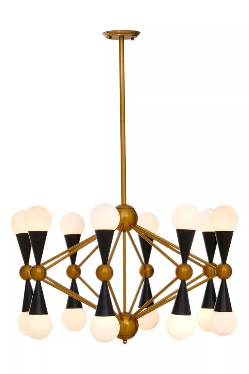 Orko Brass And Black Metal Pendant Light - Image 4