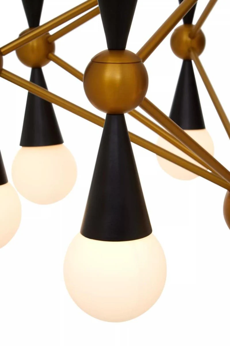 Orko Brass And Black Metal Pendant Light - Image 6