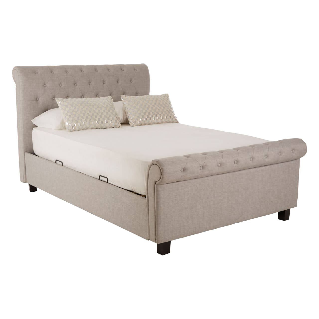 Orlando Light Grey Ottoman Double Bed - Image 5