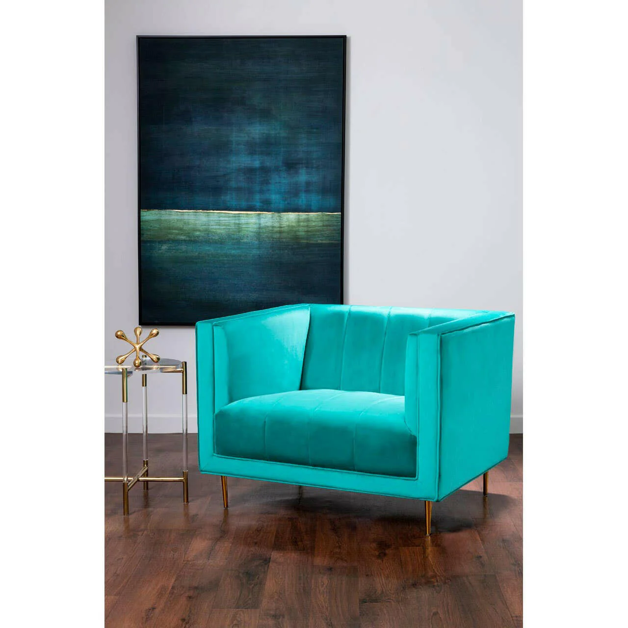 Otylia Green Armchair - Image 5
