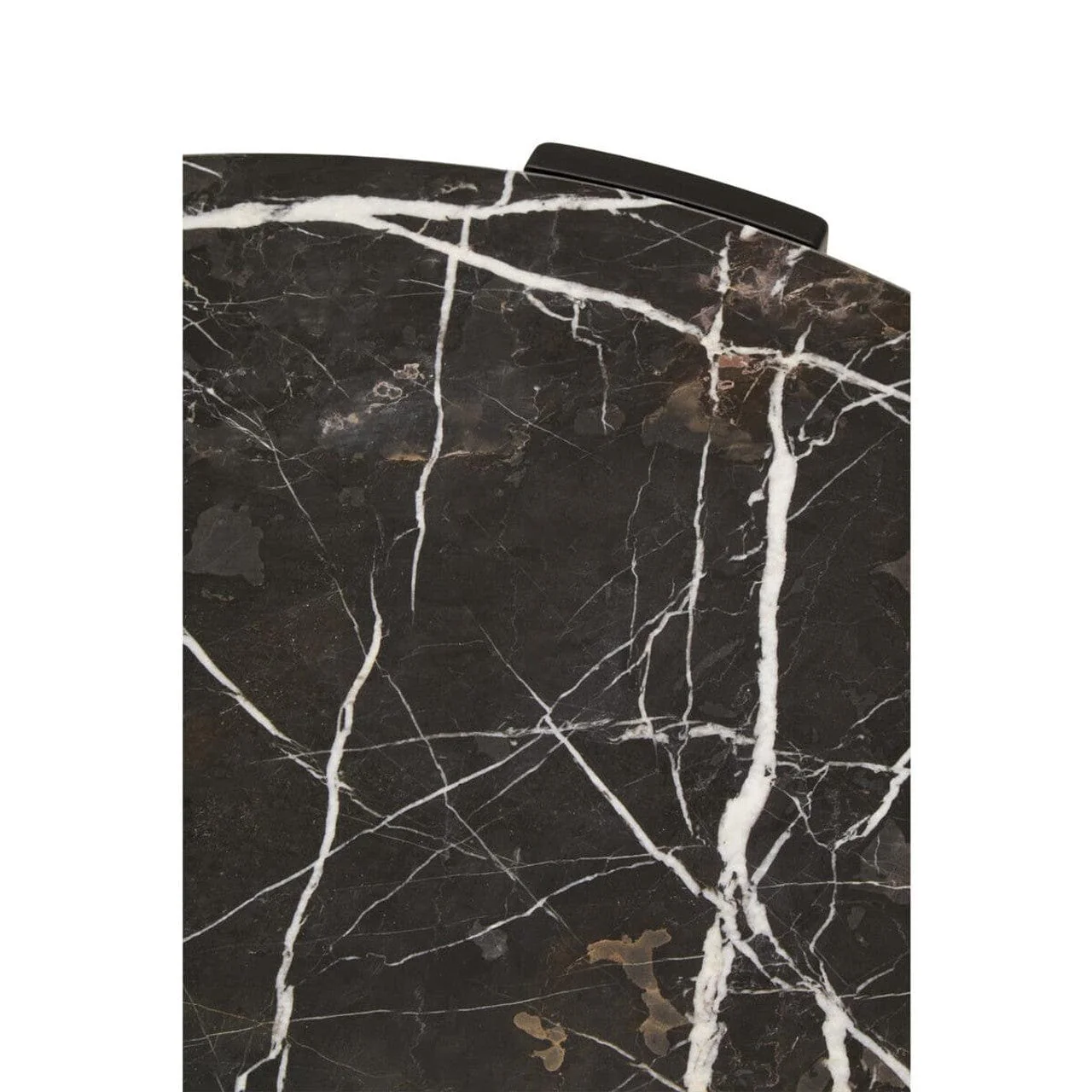 Palermo Round Black Marble Top Large Coffee Table - Image 9