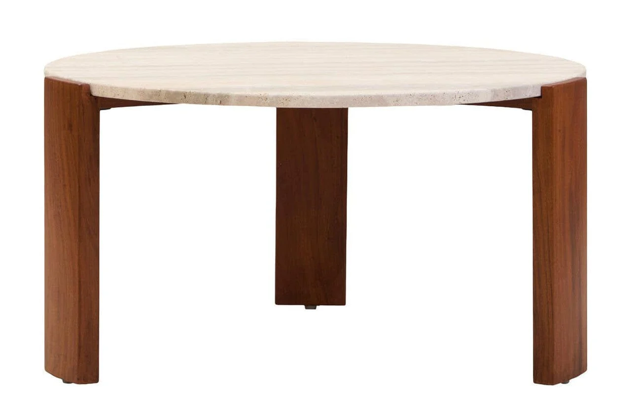 Palermo Round Travertine Top Large Coffee Table - Image 6