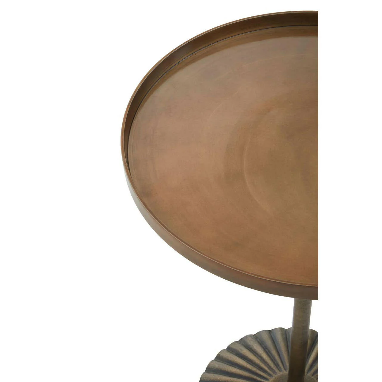 Pali Large Antique Brass Side Table - Image 3