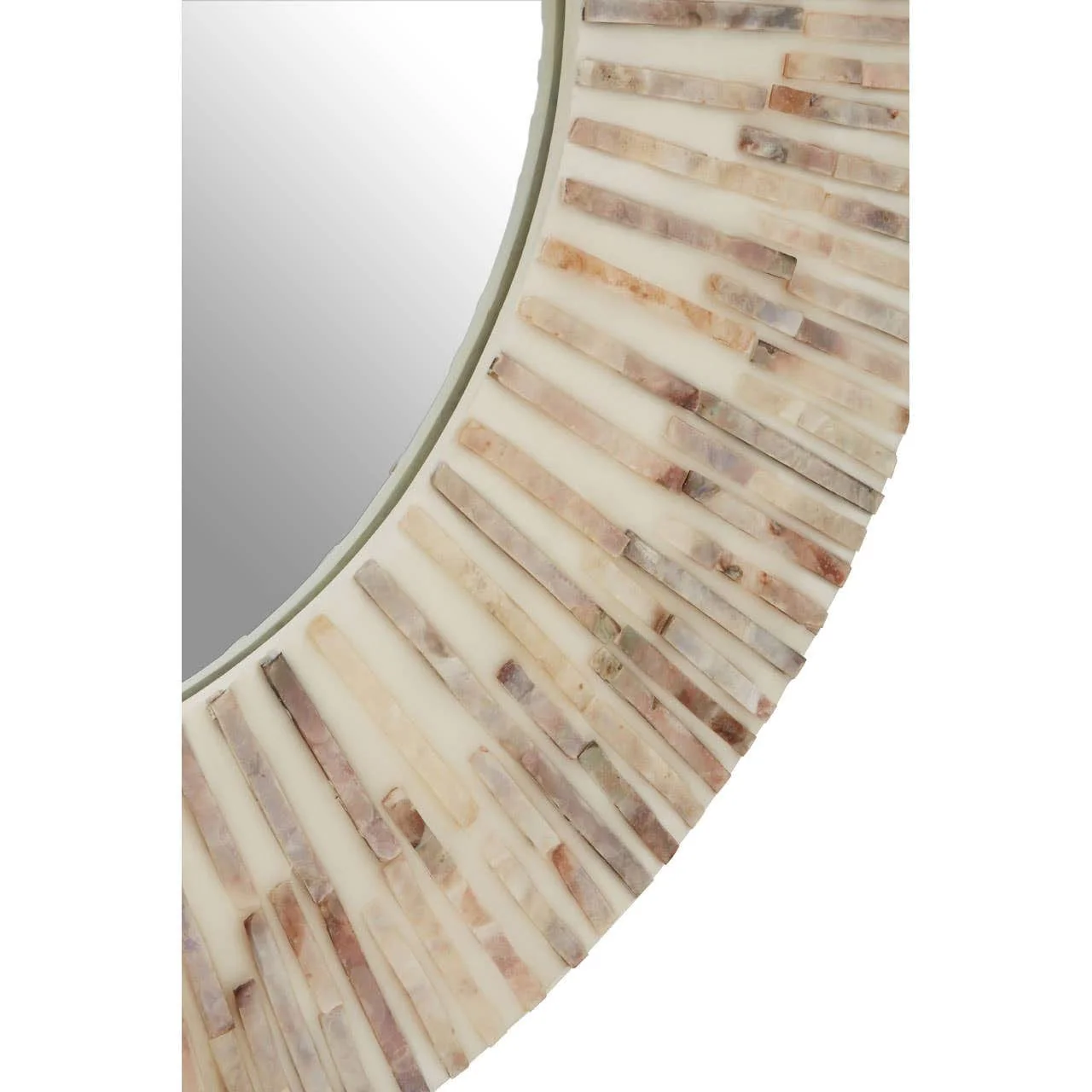 Palu Natural Shell Round Wall Mirror - Image 4