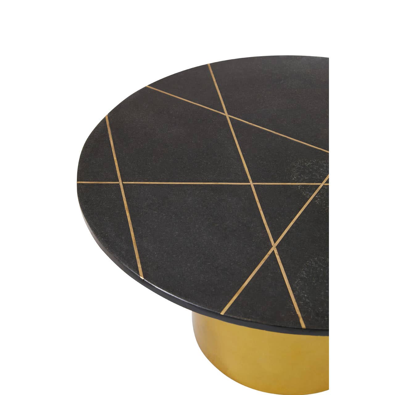 Rabia Coffee Table With Black Marble Top - Image 6