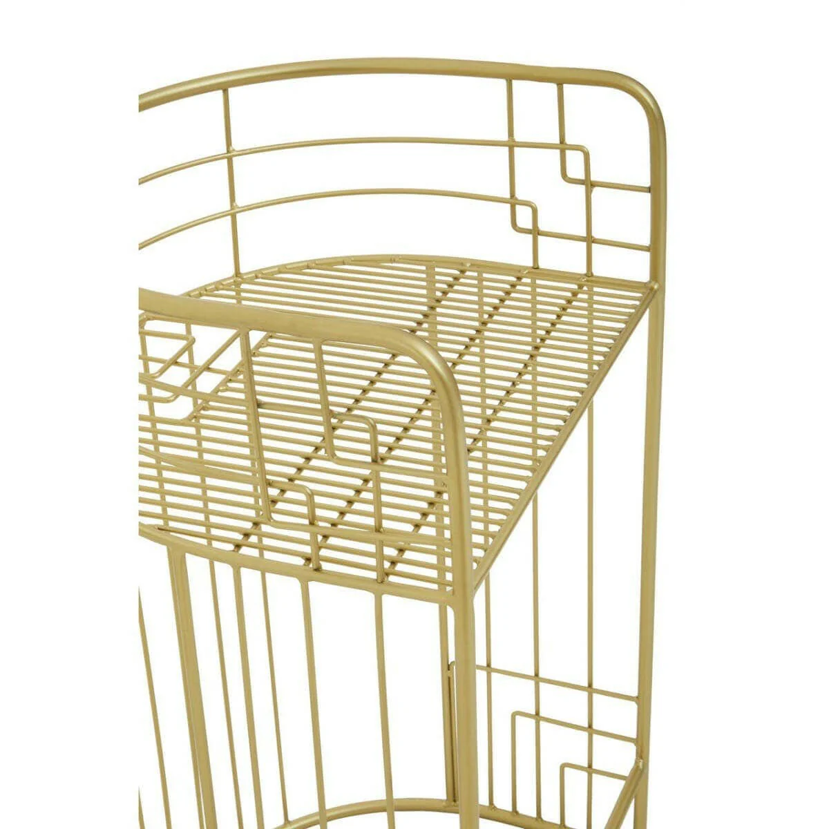 Rabia Gold Finish Lounge Chair - Image 6