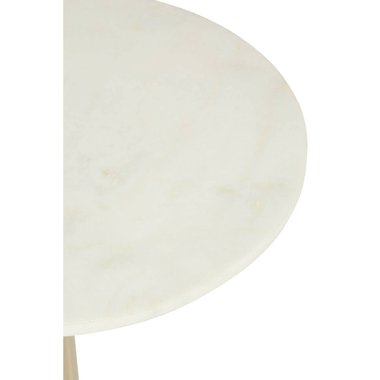 Rabia White Marble Side Table - Image 3