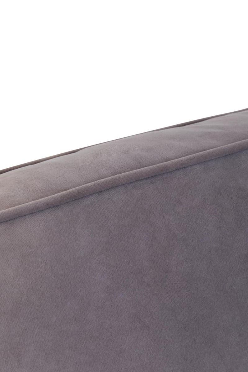 Ralph Three Seat Grey Velvet Chaise Sofa - Image 11