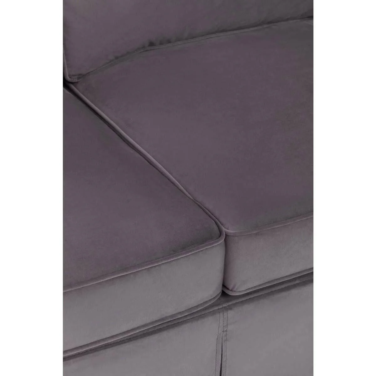 Ralph Three Seat Grey Velvet Sofa - Image 6