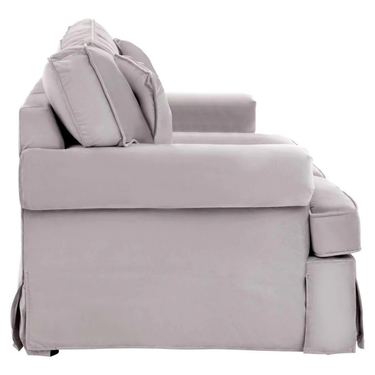 Ralph Two Seat Grey Velvet Sofa - Image 3