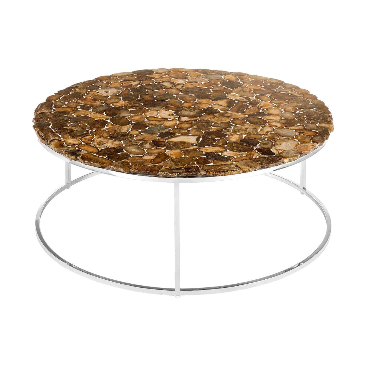 Relic Agate Top Round Coffee Table - Image 2