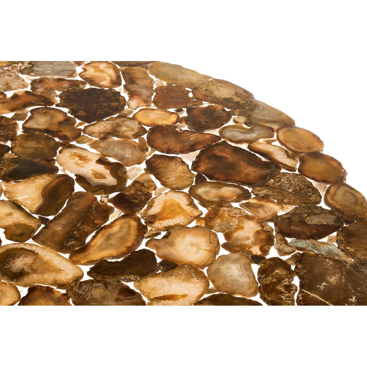 Relic Agate Top Round Coffee Table - Image 4