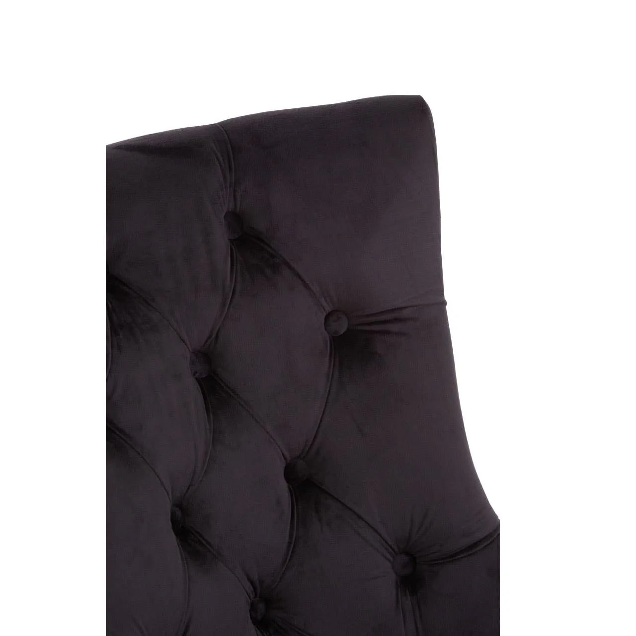 Richmond Black Velvet Dining Chair - Image 8