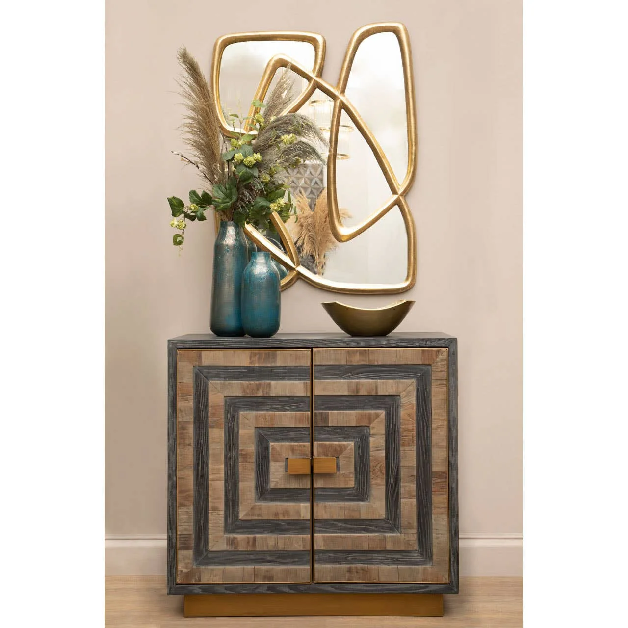 Roselle Two Door Recycled Elm Wood Sideboard - Image 4