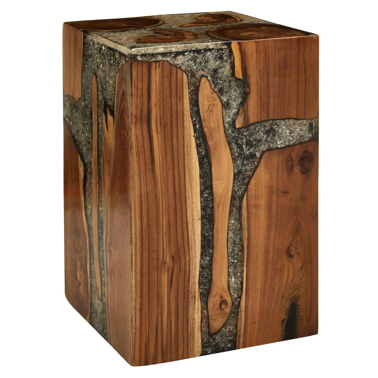 Sakra Burnt Effect Stool - Image 2