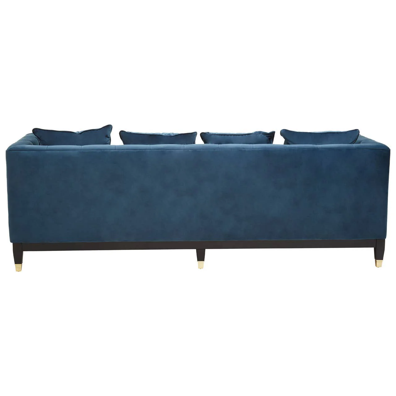 Sefira 3 Seat Navy Fabric Sofa - Image 6