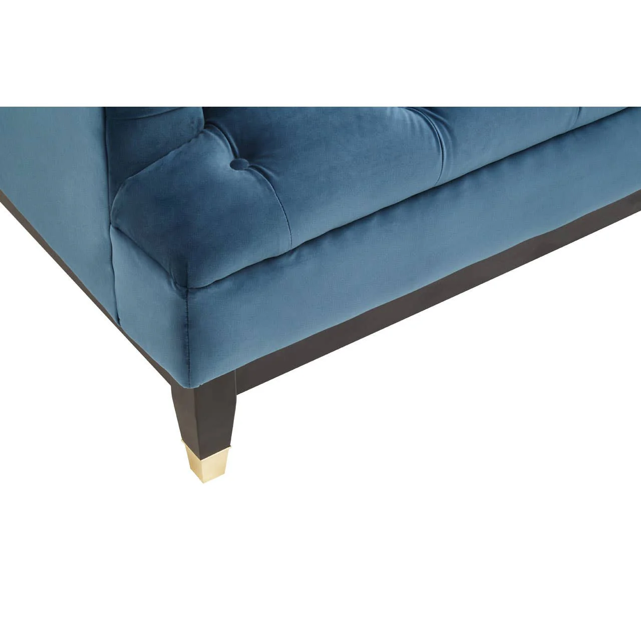 Sefira 3 Seat Navy Fabric Sofa - Image 9