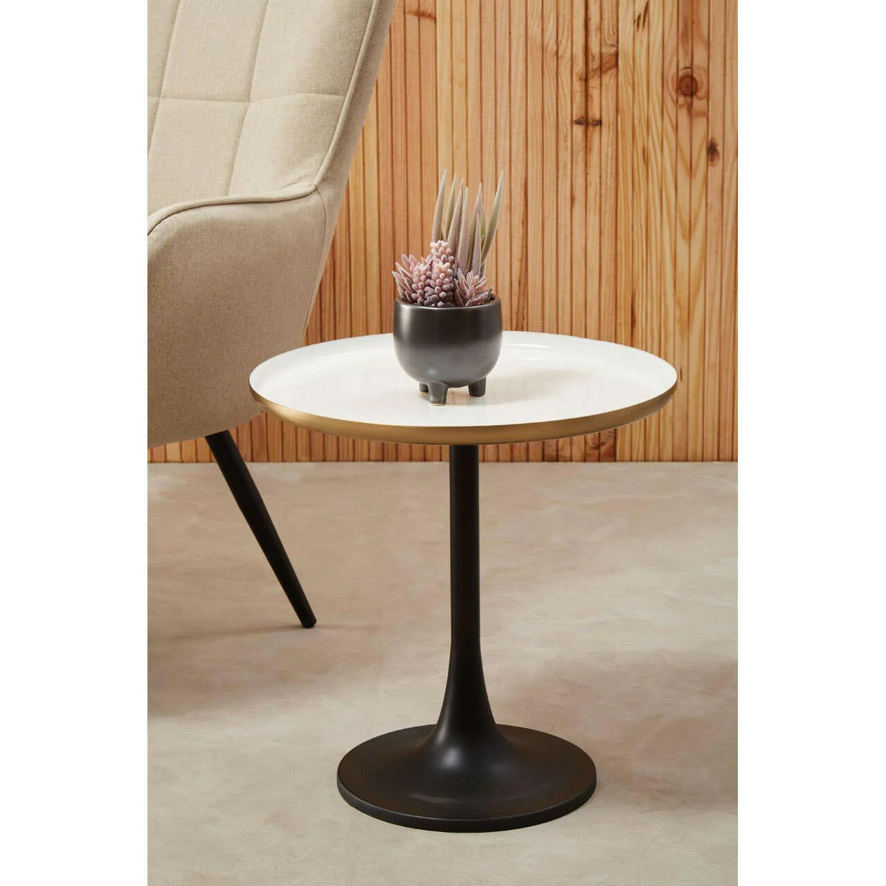 Side Table With Column Base - Image 3