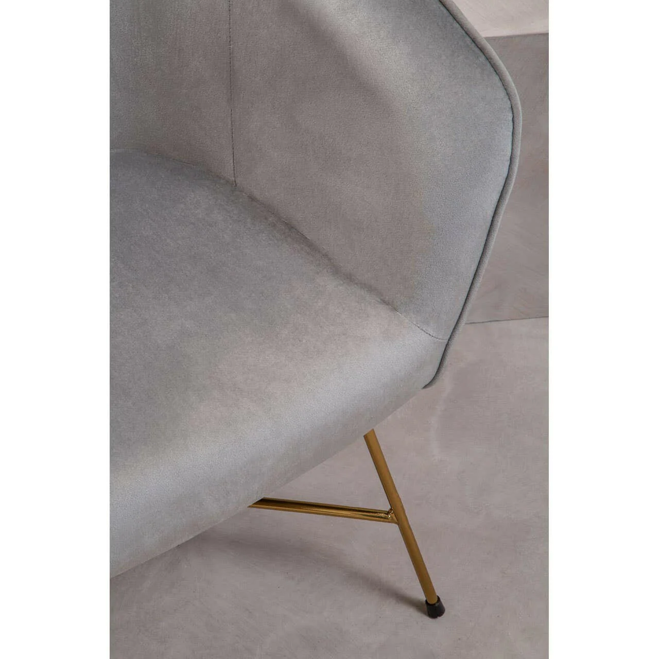 Stockholm Grey Chair With Metal Frame - Image 13