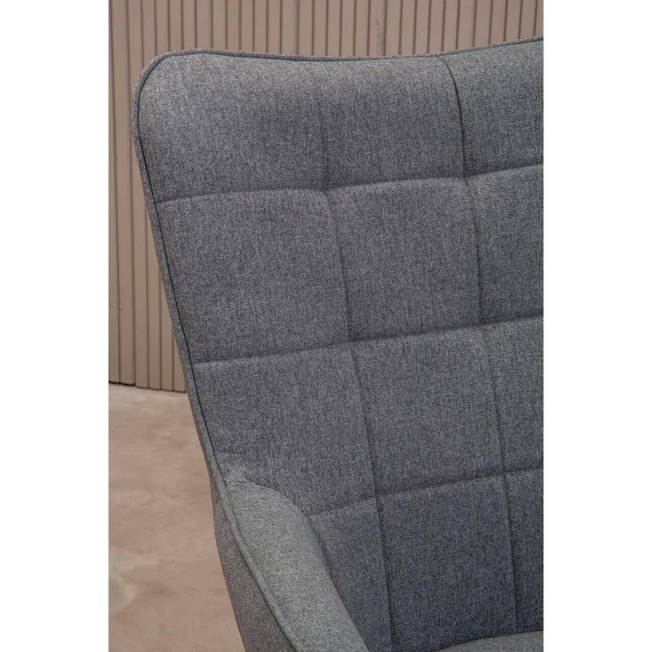 Stockholm Grey Fabric Armchair - Image 11