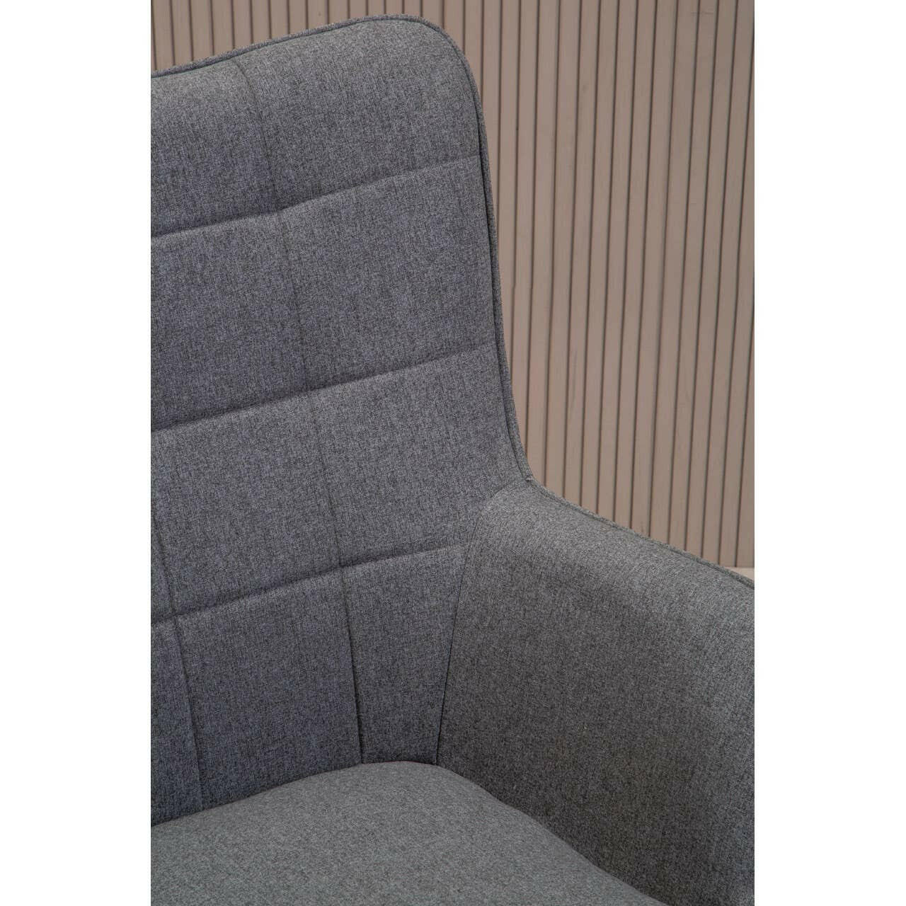 Stockholm Grey Fabric Armchair - Image 12