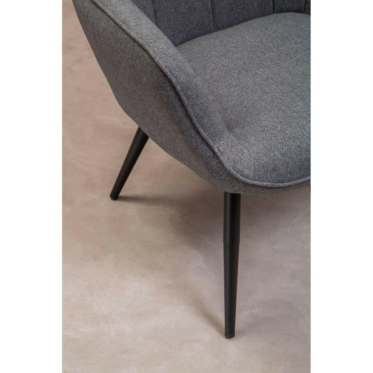 Stockholm Grey Fabric Armchair - Image 13