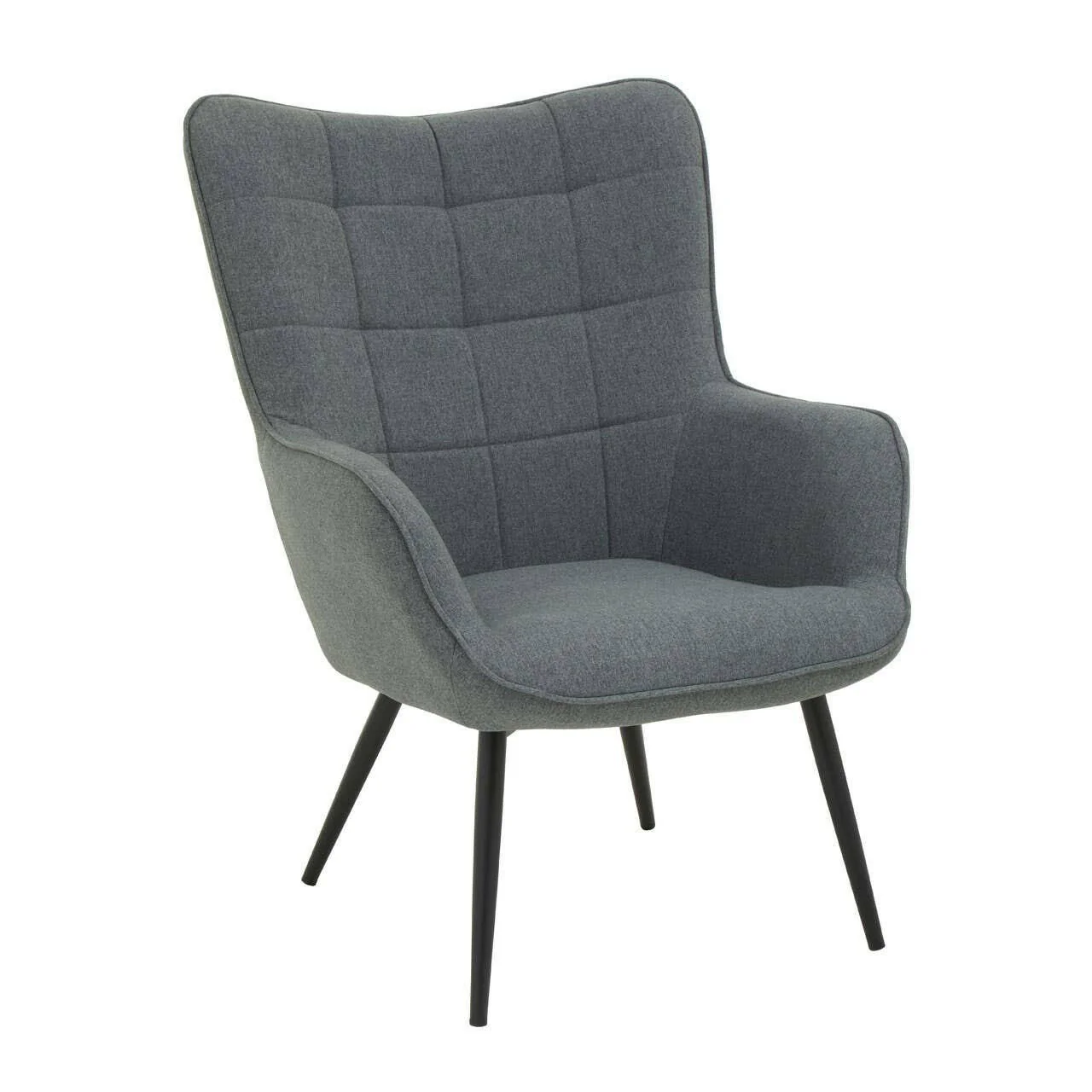Stockholm Grey Fabric Armchair - Image 2