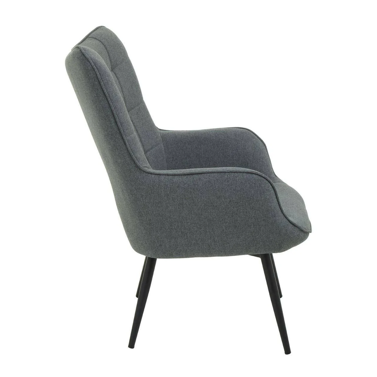 Stockholm Grey Fabric Armchair - Image 4