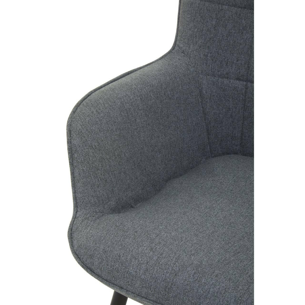 Stockholm Grey Fabric Armchair - Image 7