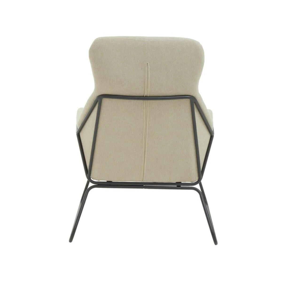 Stockholm Natural Chair With Black Metal Frame - Image 4