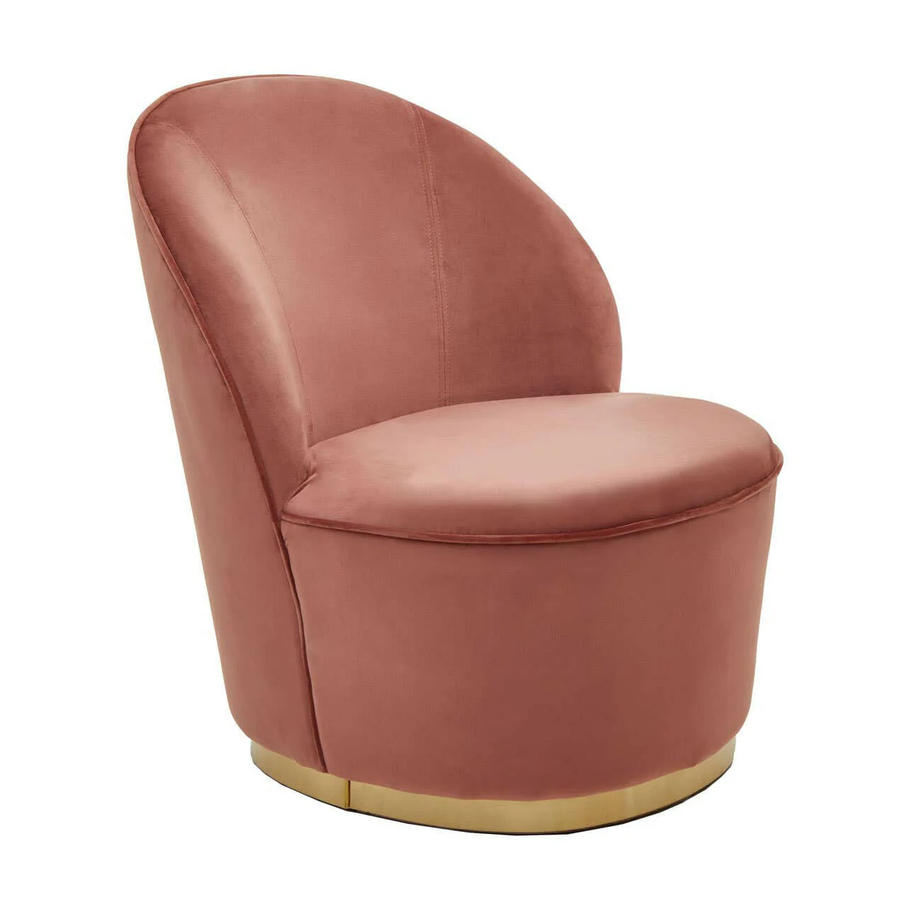 Tamra Velvet Gold Base Chair - Image 2