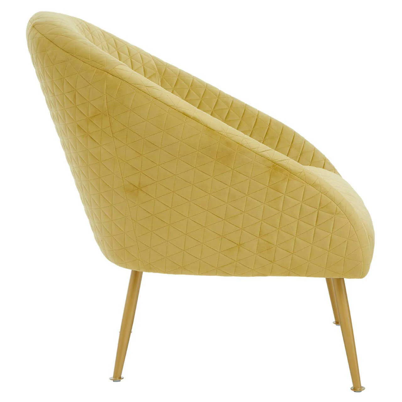 Tania Gold Velvet Occasional Chair - Image 3