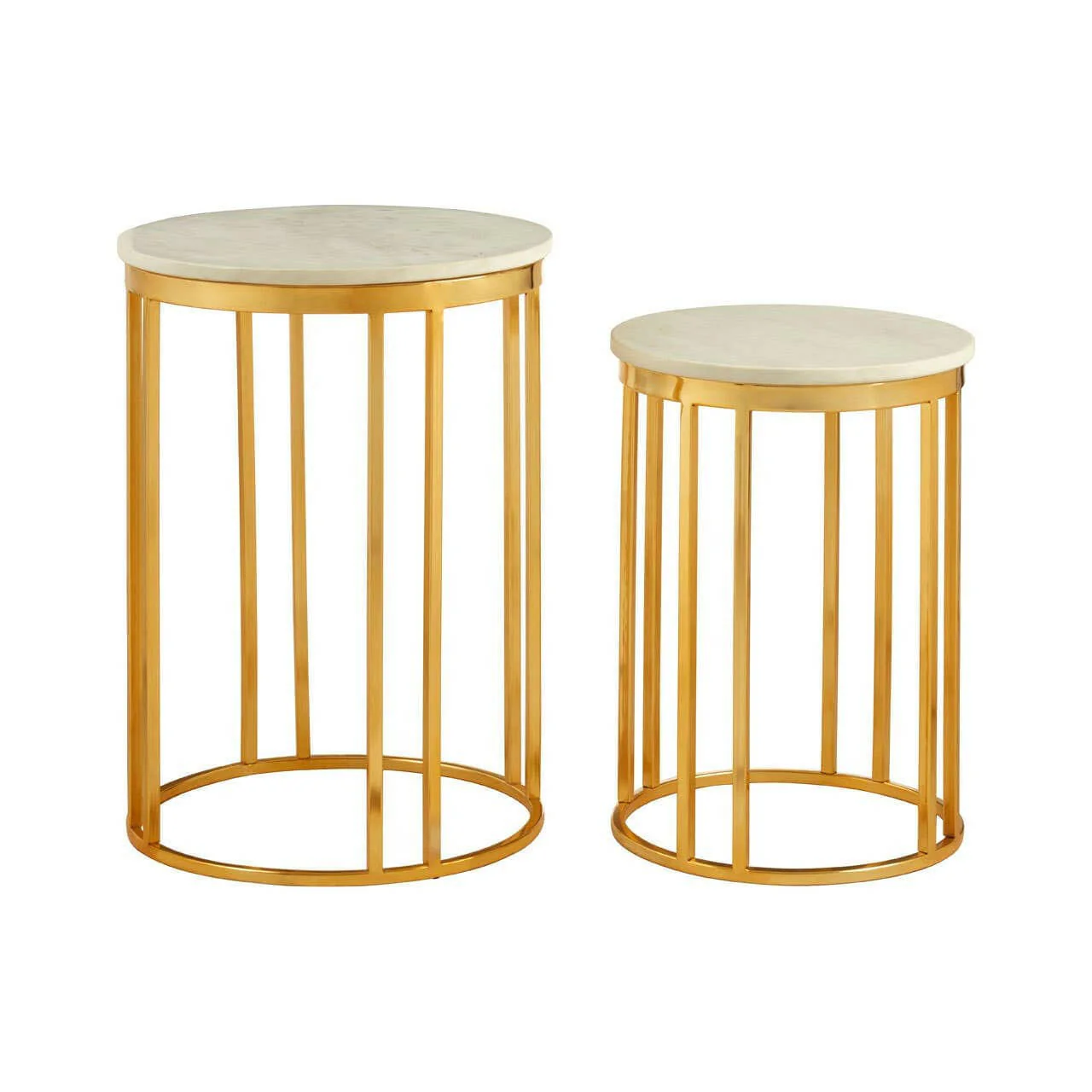 Templar Set Of 2 Linear Design Side Tables - Image 2