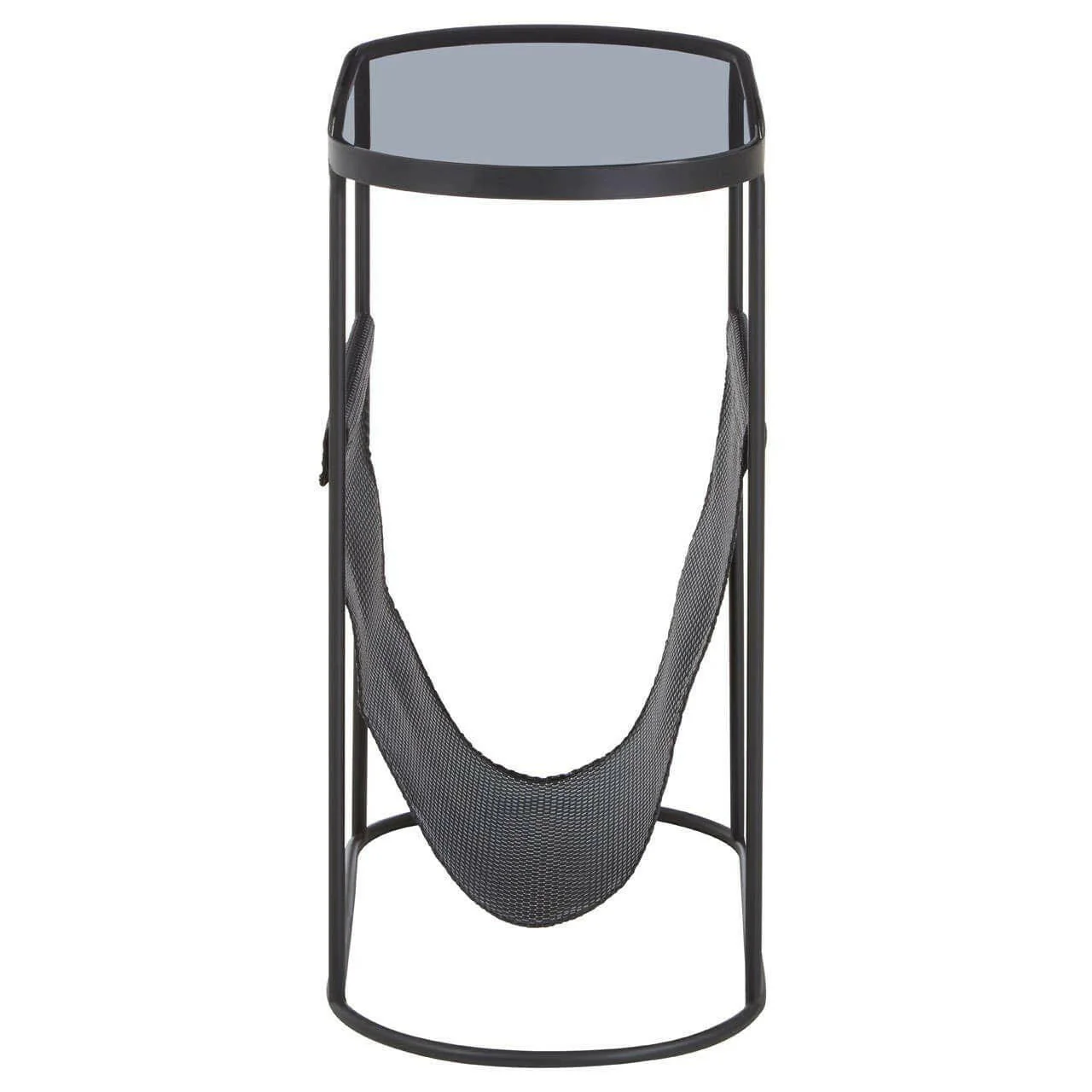 Trento Side Table With Grey Glass Top - Image 4