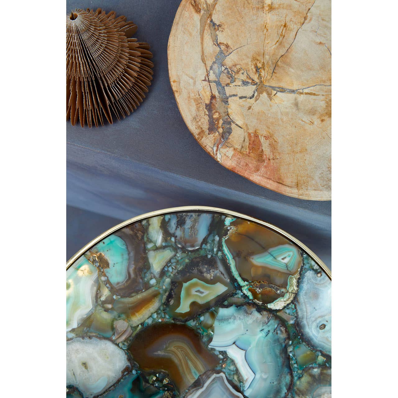 Vita Green Agate Round Side Table - Image 5